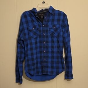 Cactus Blue Checkered Men's Shirt